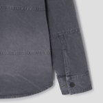 JUUN.J (Унисекс) Рубашка Horizontal Cut Dyed Loose-Fit Shirt – Grey