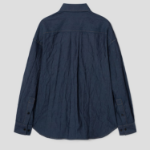 JUUN.J (Унисекс) Рубашка Wrinkled Denim Loose-Fit Shirt – Navy