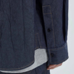 JUUN.J (Унисекс) Рубашка Wrinkled Denim Loose-Fit Shirt – Navy