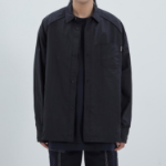 JUUN.J (Унисекс) Рубашка Double Layered Parachute Loose-Fit Shirt – Black