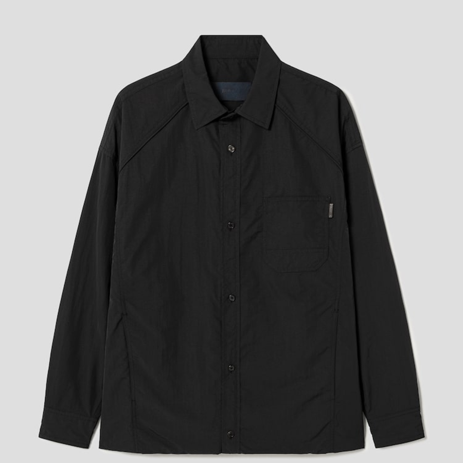 JUUN.J (Унисекс) Рубашка Double Layered Parachute Loose-Fit Shirt – Black