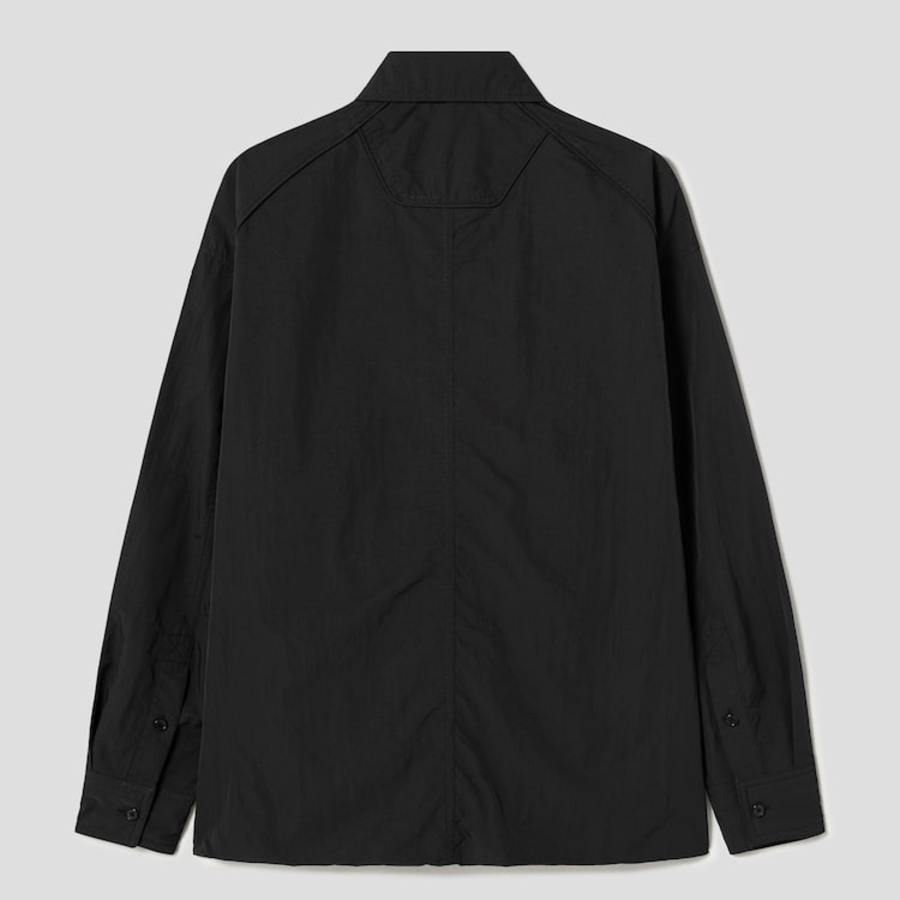 JUUN.J (Унисекс) Рубашка Double Layered Parachute Loose-Fit Shirt – Black