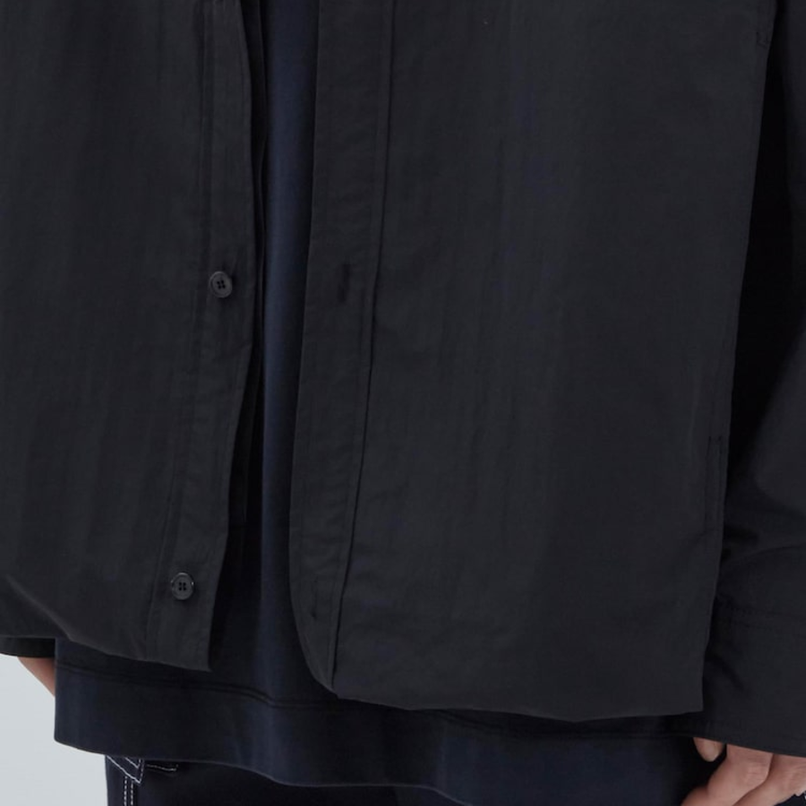 JUUN.J (Унисекс) Рубашка Double Layered Parachute Loose-Fit Shirt – Black