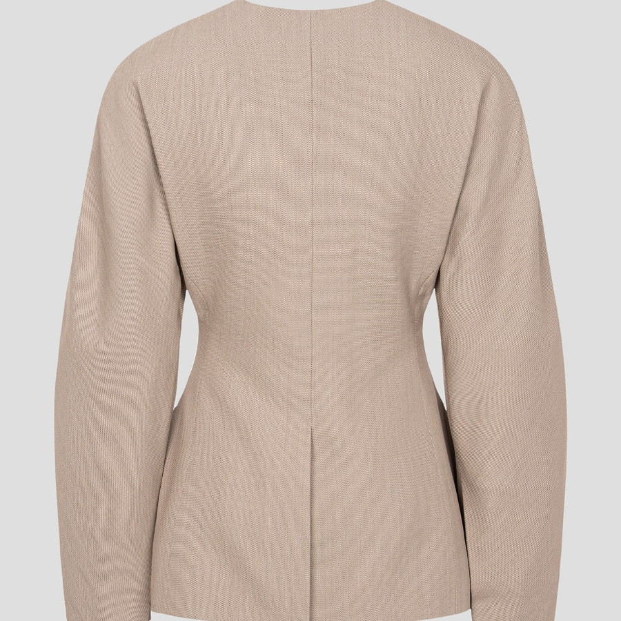 JACQUEMUS La Veste Ovalo - Beige