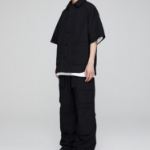 JUUN.J (Унисекс) Рубашка Work Pocket Dual Layer Sleeve Shirt – Black