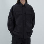 JUUN.J (Унисекс) Рубашка Light Cotton Work Pocket Shirt – Black