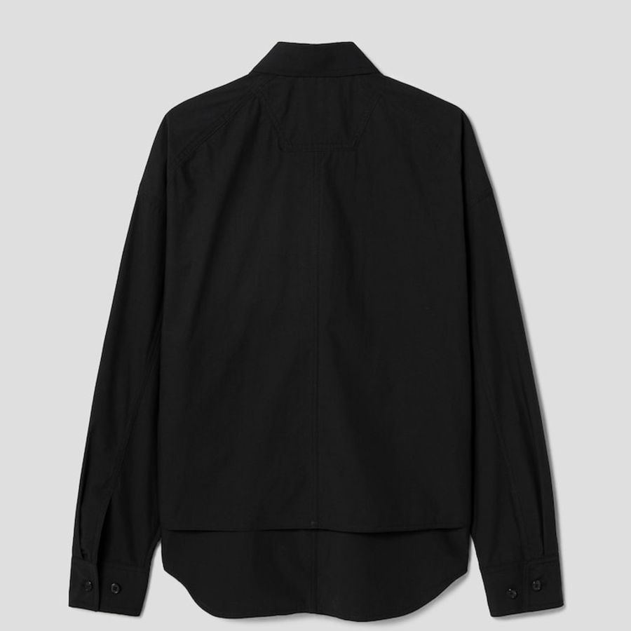 JUUN.J (Унисекс) Рубашка Light Cotton Work Pocket Shirt – Black