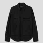 JUUN.J (Унисекс) Рубашка Light Cotton Work Pocket Shirt – Black