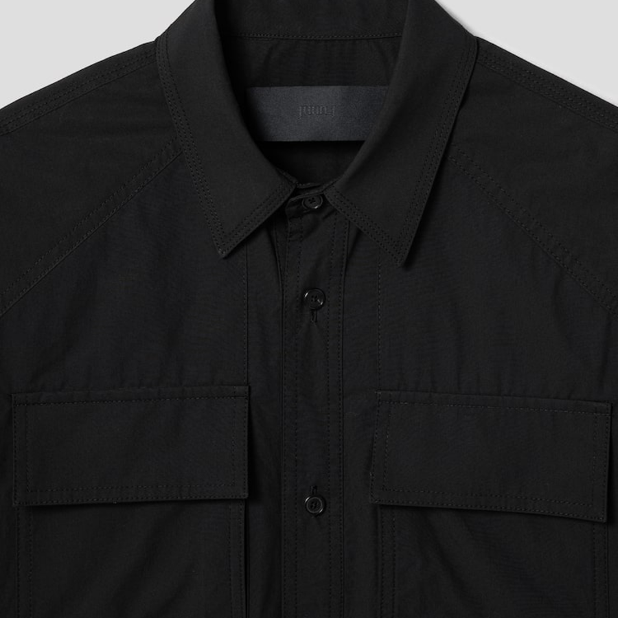 JUUN.J (Унисекс) Рубашка Light Cotton Work Pocket Shirt – Black