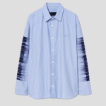 JUUN.J (Унисекс) Рубашка ARCHIVE Lettering Semi-Oversized Shirt – Blue