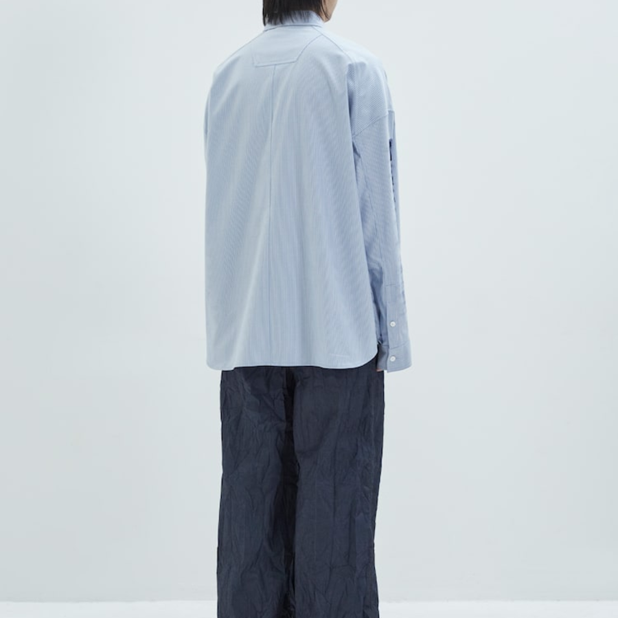 JUUN.J (Унисекс) Рубашка ARCHIVE Lettering Semi-Oversized Shirt – Blue