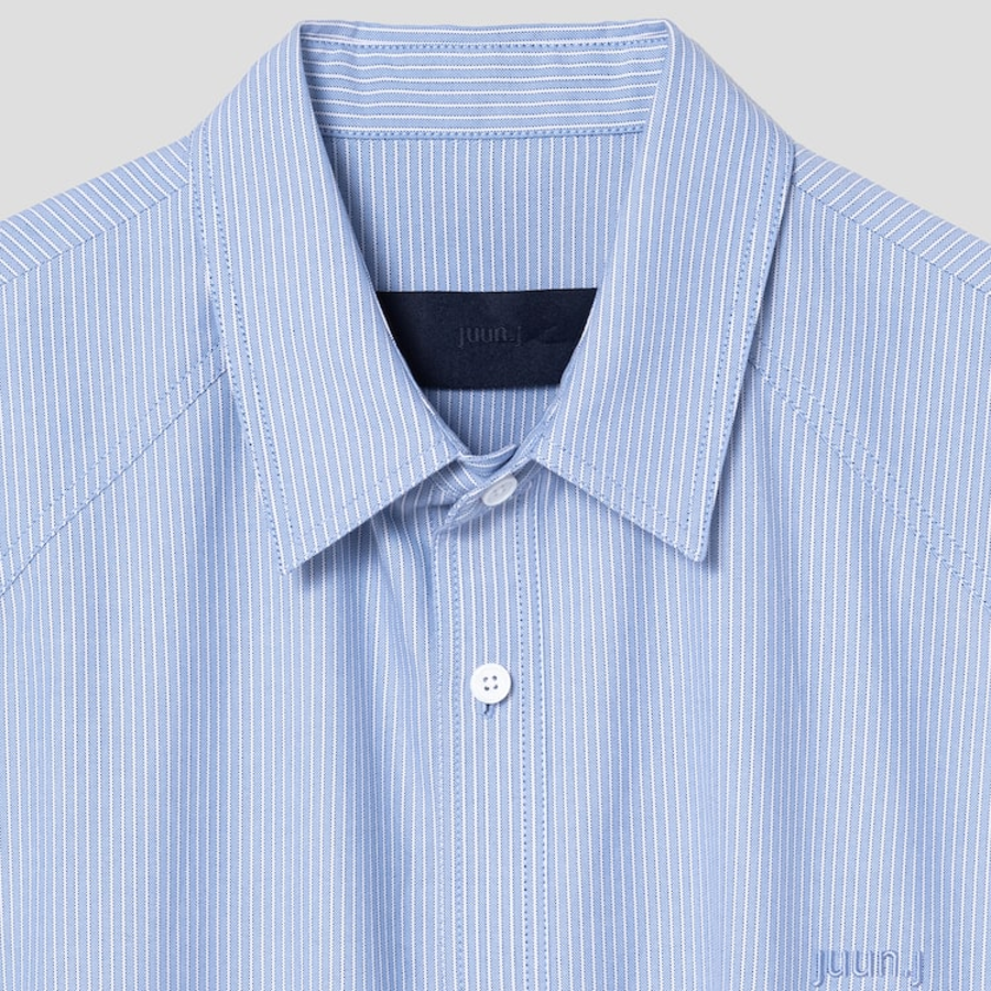 JUUN.J (Унисекс) Рубашка ARCHIVE Lettering Semi-Oversized Shirt – Blue