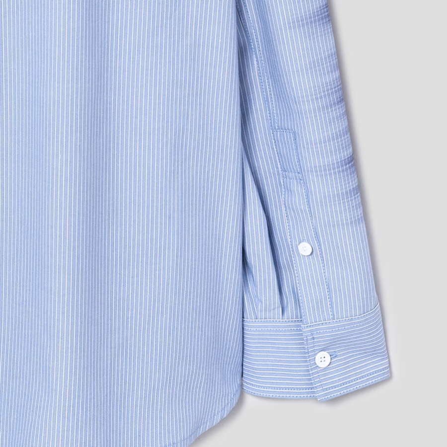 JUUN.J (Унисекс) Рубашка ARCHIVE Lettering Semi-Oversized Shirt – Blue