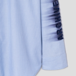 JUUN.J (Унисекс) Рубашка ARCHIVE Lettering Semi-Oversized Shirt – Blue