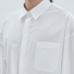 JUUN.J (Унисекс) Рубашка Belted Detail Loose Fit Shirt – White