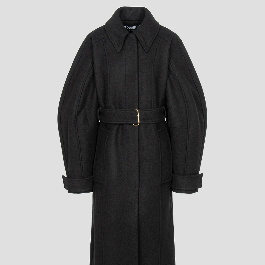 JACQUEMUS Le Manteau Bari - Black
