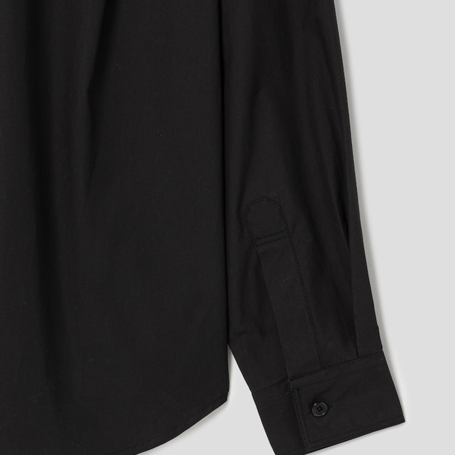 JUUN.J (Унисекс) Рубашка Crispy Cotton Tunic Loose Fit Shirt – Black