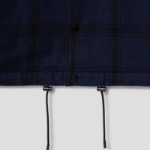 JUUN.J (Унисекс) Куртка Structured Check Semi-Overfit Coach Blouson – Navy