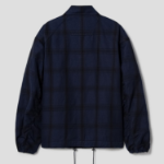 JUUN.J (Унисекс) Куртка Structured Check Semi-Overfit Coach Blouson – Navy
