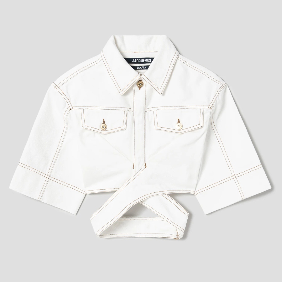 JACQUEMUS Le Haut De-Nîmes - Off-White/Tabac