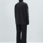 JUUN.J (Унисекс) ARCHIVE Lettering Semi-Overfit Shirt – Black