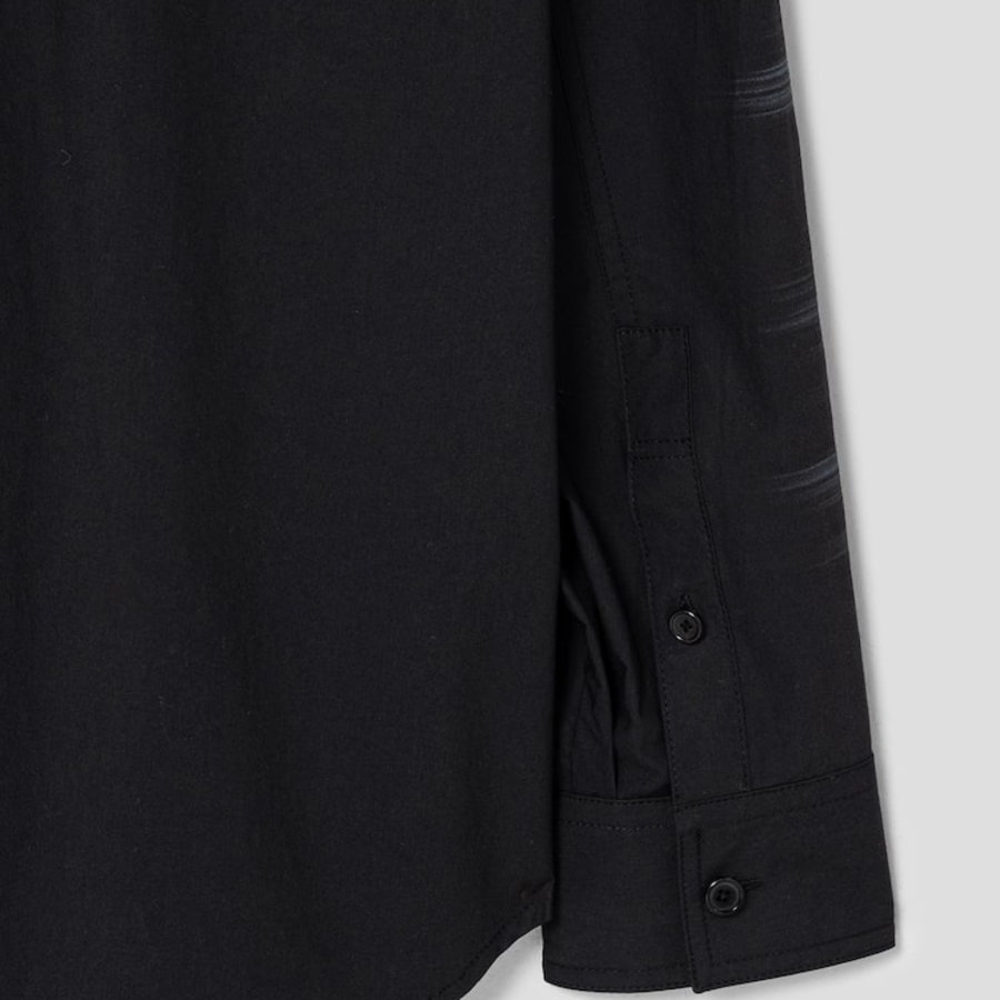 JUUN.J (Унисекс) ARCHIVE Lettering Semi-Overfit Shirt – Black