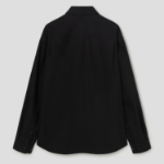 JUUN.J (Унисекс) [CORE] Flow Cotton Zip-Up Semi-Overfit Shirt – Black