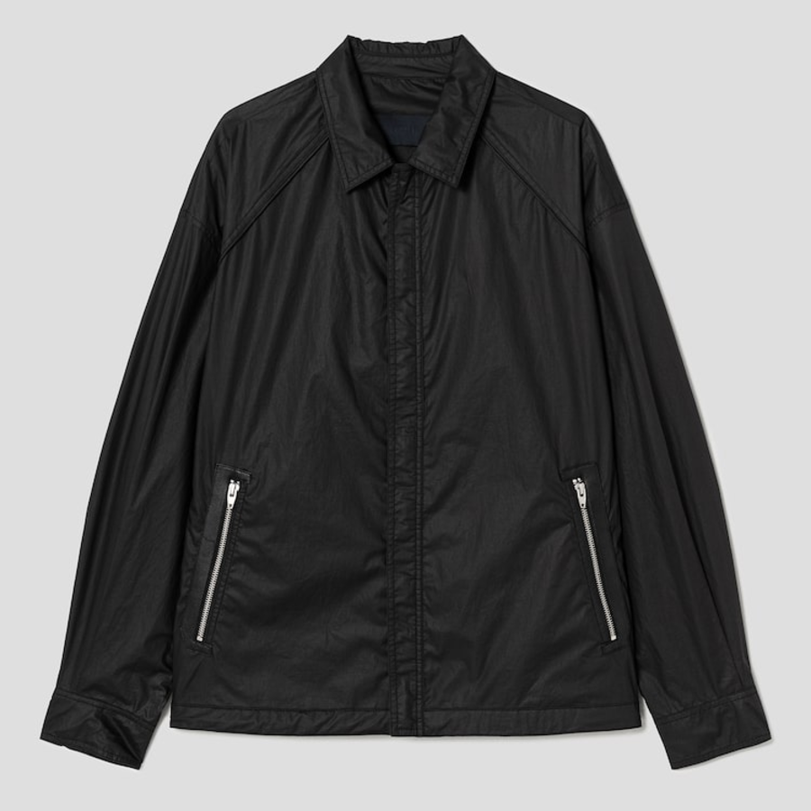 JUUN.J [CORE] City Cotton Zip-Up Shirt Jumper – Black