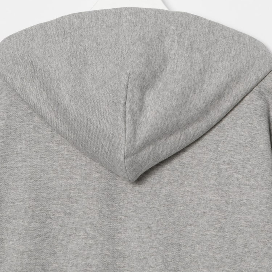 PLAY COMME des GARÇONS (Унисекс) Red Heart Wappen Zip-Up Hoodie – Grey