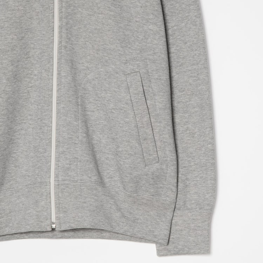 PLAY COMME des GARÇONS (Унисекс) Red Heart Wappen Zip-Up Hoodie – Grey