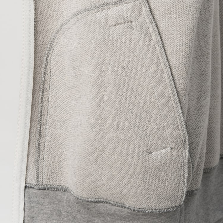 PLAY COMME des GARÇONS (Унисекс) Multi Heart Print Cotton Zip-Up Hoodie – Grey