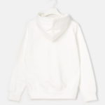 PLAY COMME des GARÇONS (Унисекс) Double Red Heart Wappen Cotton Hoodie – White