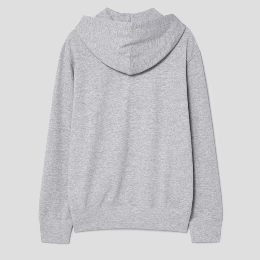 PLAY COMME des GARÇONS (Унисекс) Red Heart Wappen Zip-up Hoodie – Grey