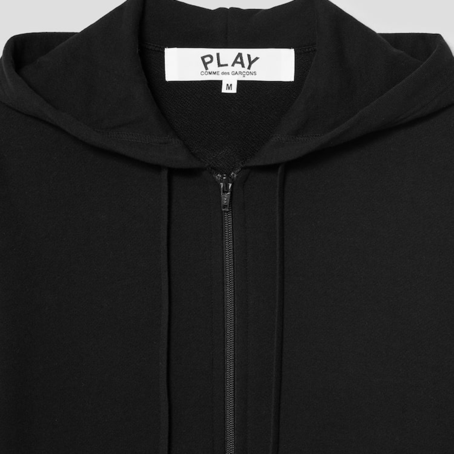 PLAY COMME des GARÇONS (Унисекс) Black Heart Wappen Zip-up Hoodie – Black