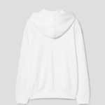 PLAY COMME des GARÇONS (Унисекс) Black Heart Wappen Zip-up Hoodie – White