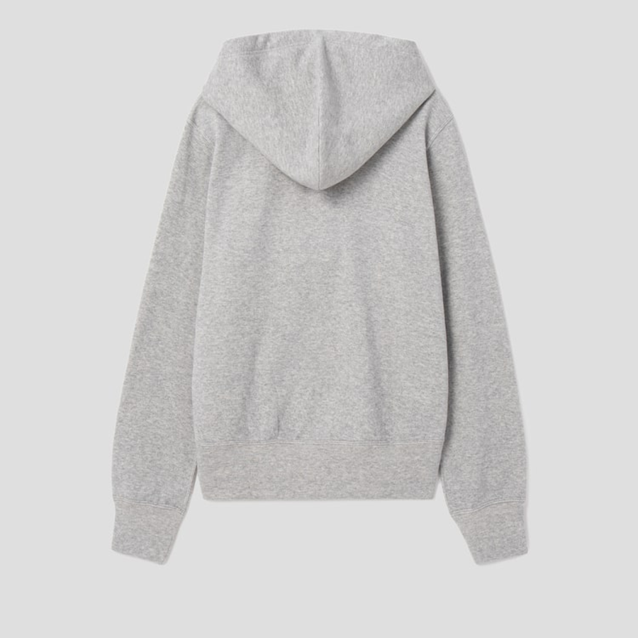 PLAY COMME DES GARÇONS (Women) Red Heart Wappen Hoodie – Grey —