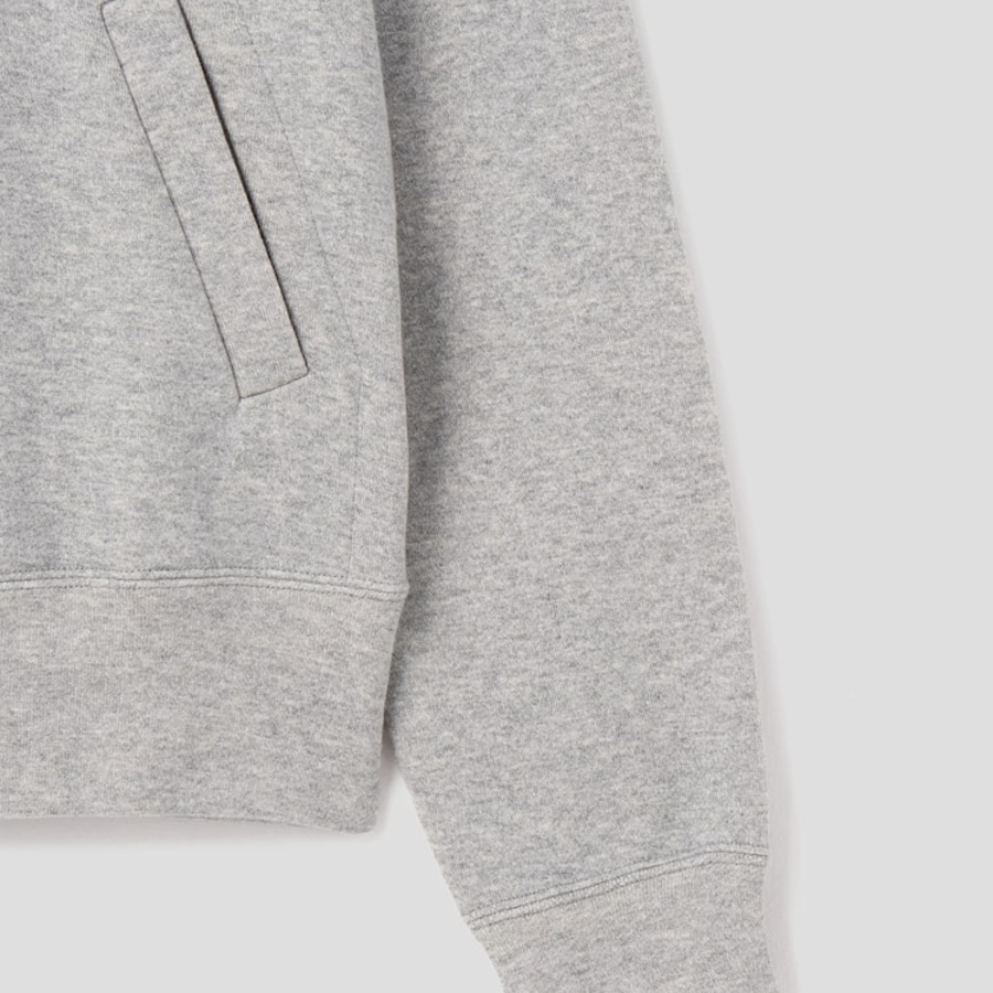 PLAY COMME DES GARÇONS (Women) Red Heart Wappen Hoodie – Grey —