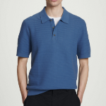 COS – Textured Knit Cotton Polo Shirt