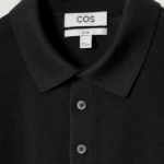 COS Slim Knitted Silk Polo Shirt