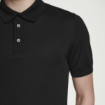 COS Slim Knitted Silk Polo Shirt