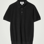 COS Slim Knitted Silk Polo Shirt