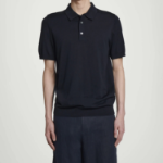 COS Slim Knitted Silk Polo Shirt