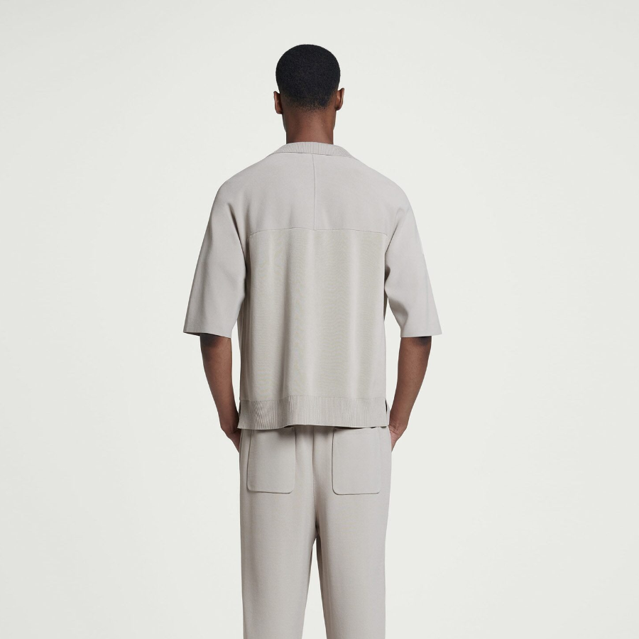 COS Colour-Block Double-Face Polo Shirt