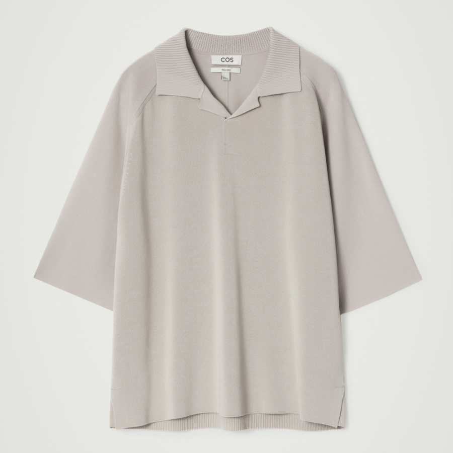 COS Colour-Block Double-Face Polo Shirt