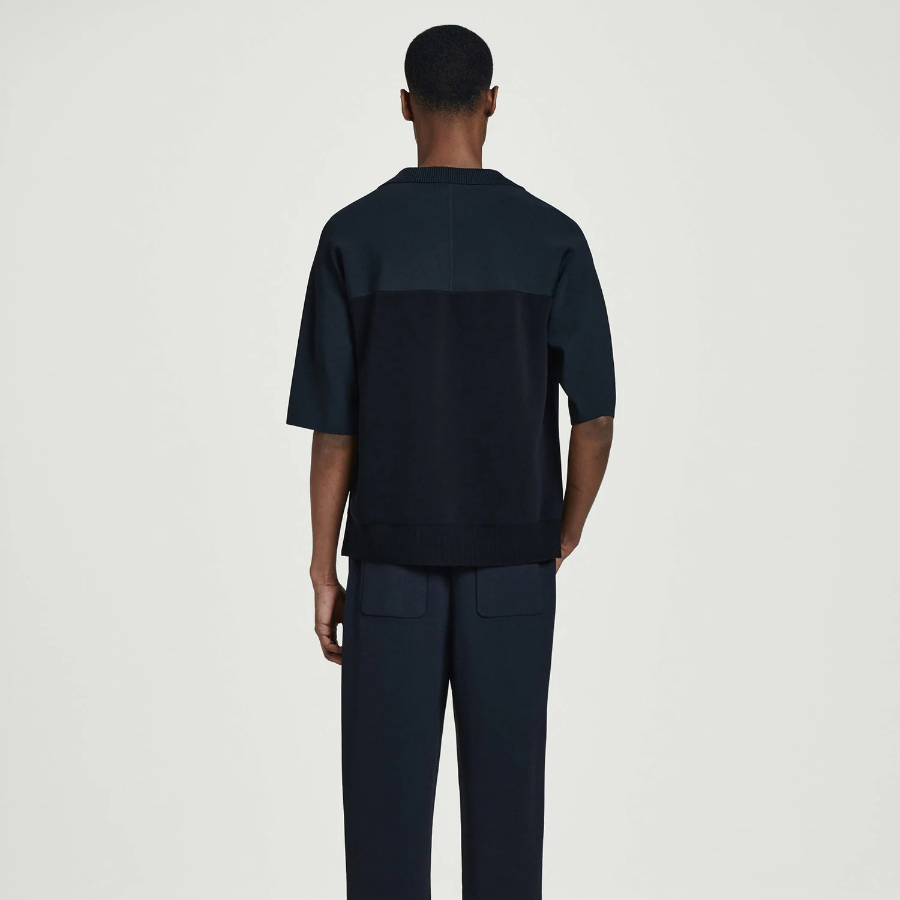 COS Colour-Block Double-Face Polo Shirt