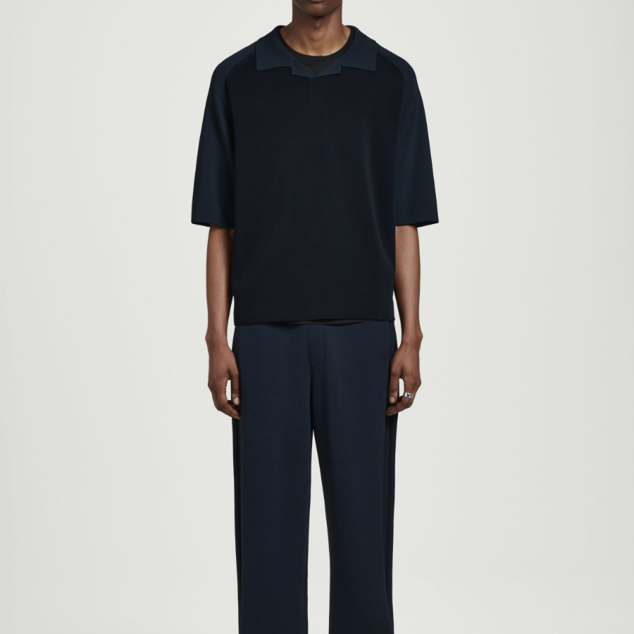 COS Colour-Block Double-Face Polo Shirt