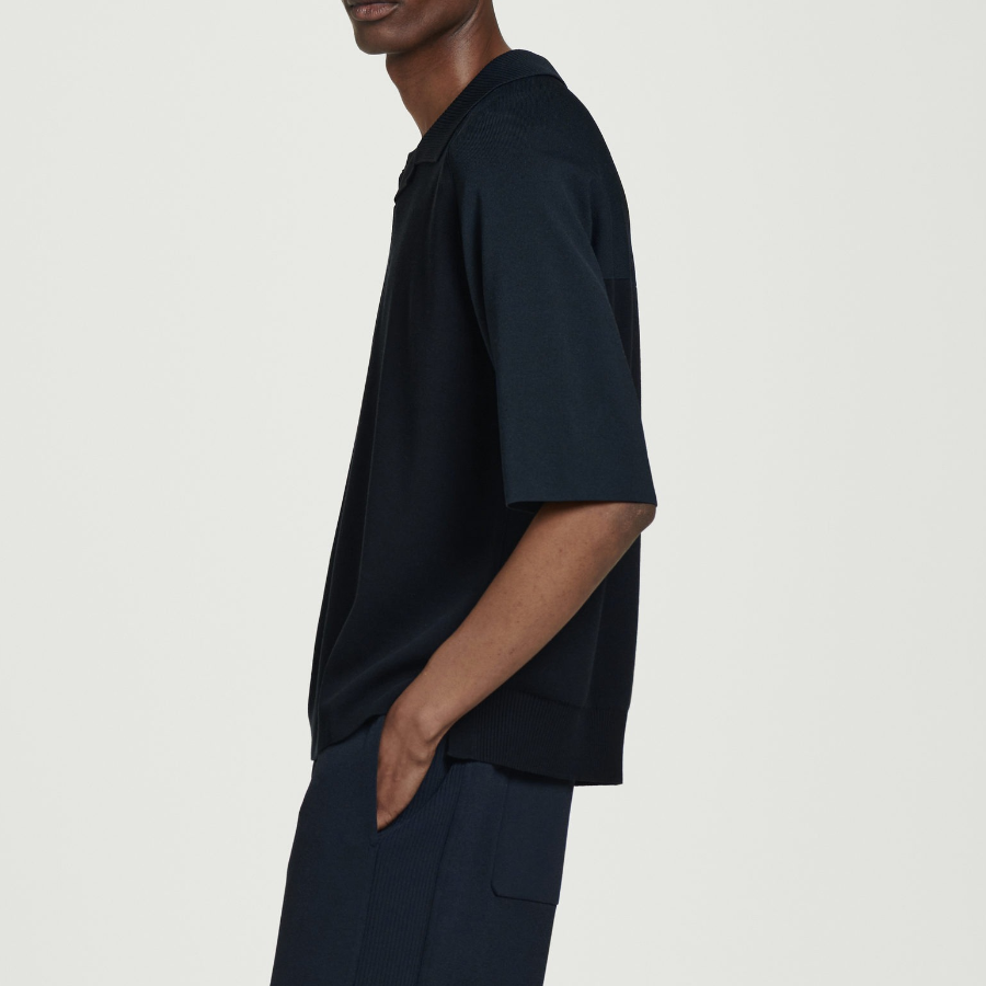 COS Colour-Block Double-Face Polo Shirt