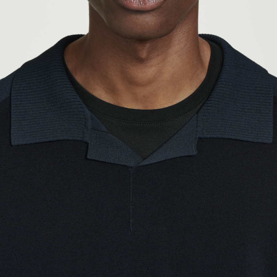 COS Colour-Block Double-Face Polo Shirt