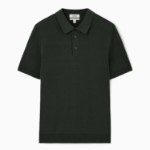 COS Slim Knit Silk Polo Shirt