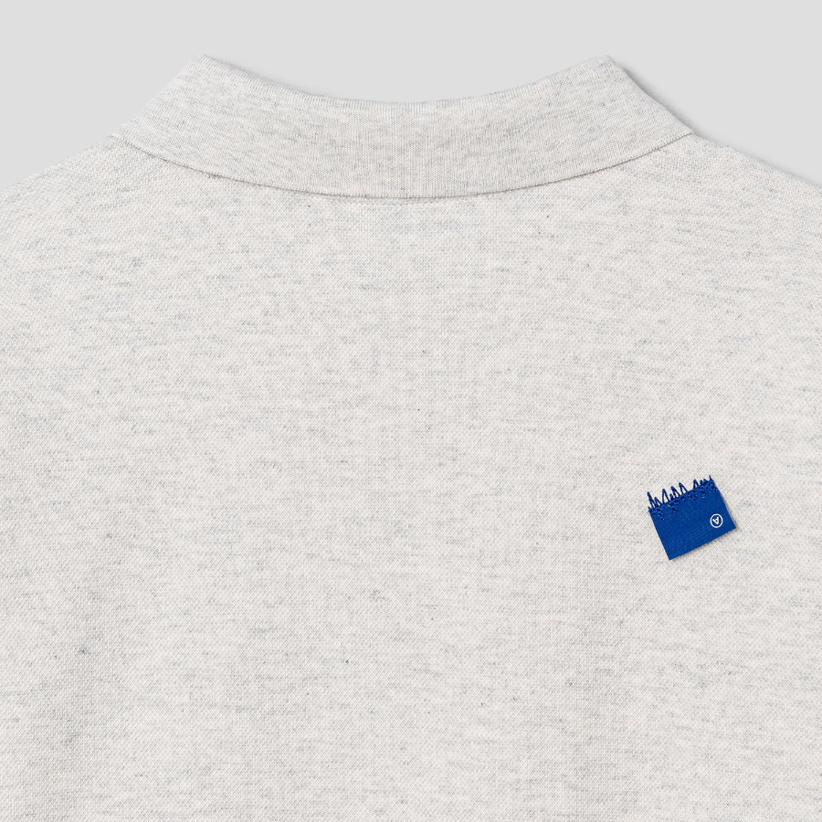 ADER ERROR Sig Trs Tag Polo T-Shirt 01 – Oatmeal